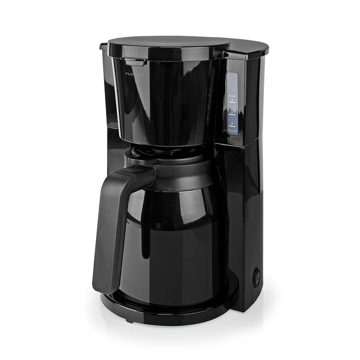 Nedis Cafetera  Cafe Filtrado  1.0 L  8 Copas  Negro