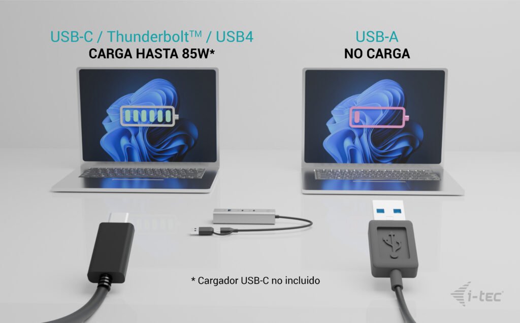 EAN 8595611707247 - i-tec Metal CAHUBMETAL2A2CPD hub de interfaz USB 3.2 Gen 1 (3.1 Gen 1) Type-A + Type-C 5000 Mbit/s Plata imagen 8