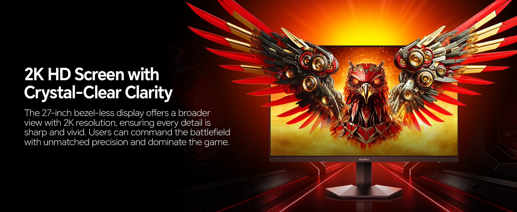 Koorui G2721p Qhd Gaming Monitor 68,6 Cm (27 Zoll)