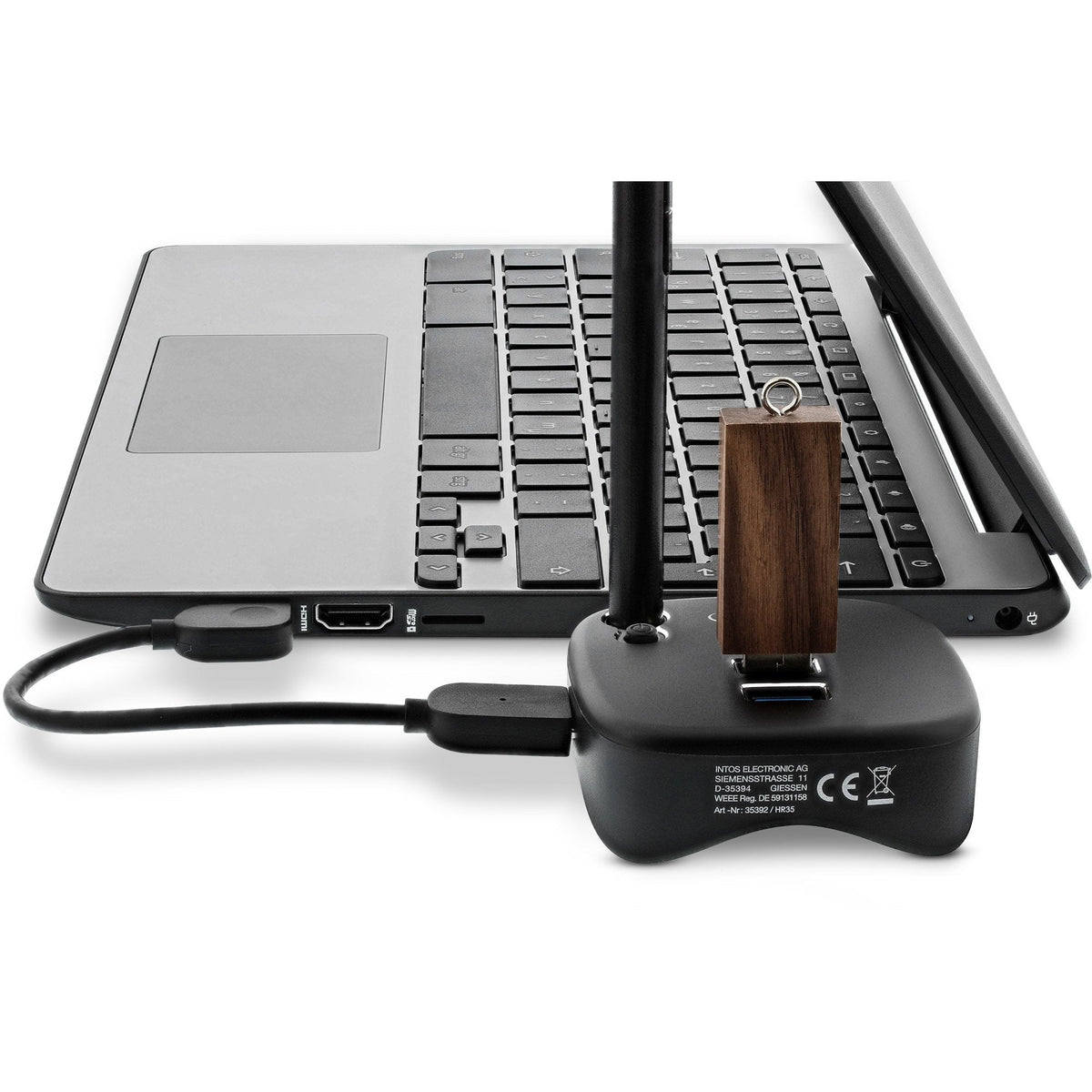 Adaptador Inline Usb 3.0 Multifunción Para Surface, Negro