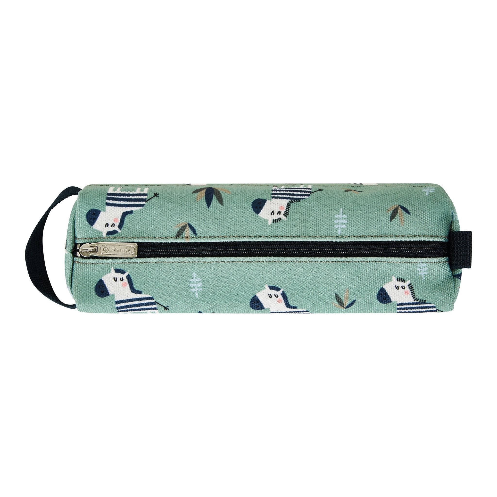 EAN 4008110353135 - Herlitz Quattro Crazy Zebra Estuche suave Poliéster Negro, Verde, Blanco imagen 3