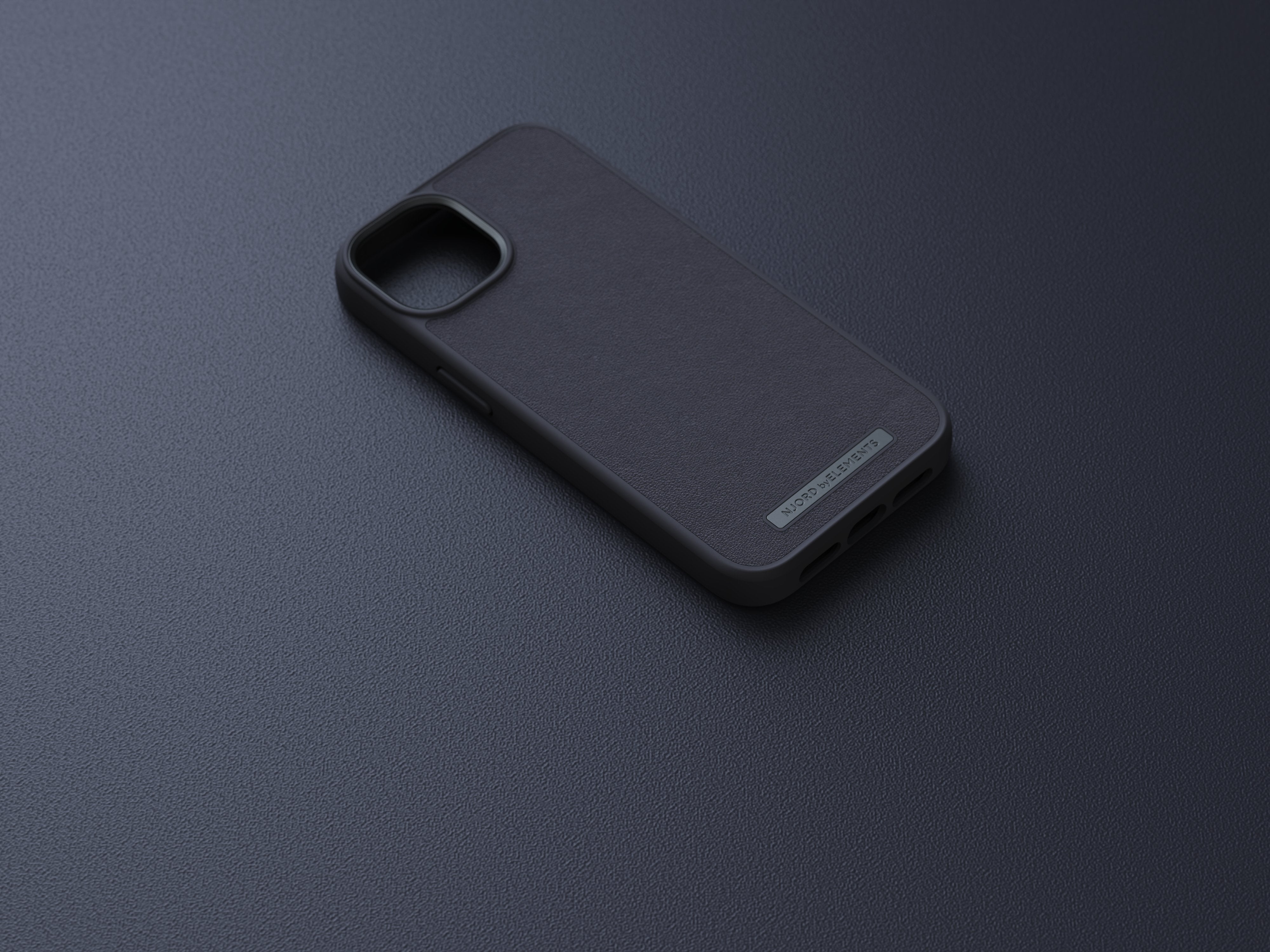 Funda Magsafe Iphone 12/13/14 Piel Negro Njord