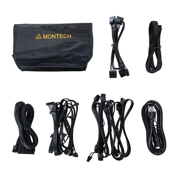 Montech Titan Dorado 1200w - 80 Plus &Ampcybenetics Dorado, Modular, Pcie 5.0 - 1200 Watt
