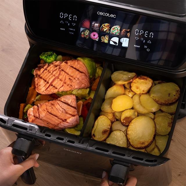 Freidora De Aire Cecotec Cecofry&Grill Duoheat 1000 10l 2800w