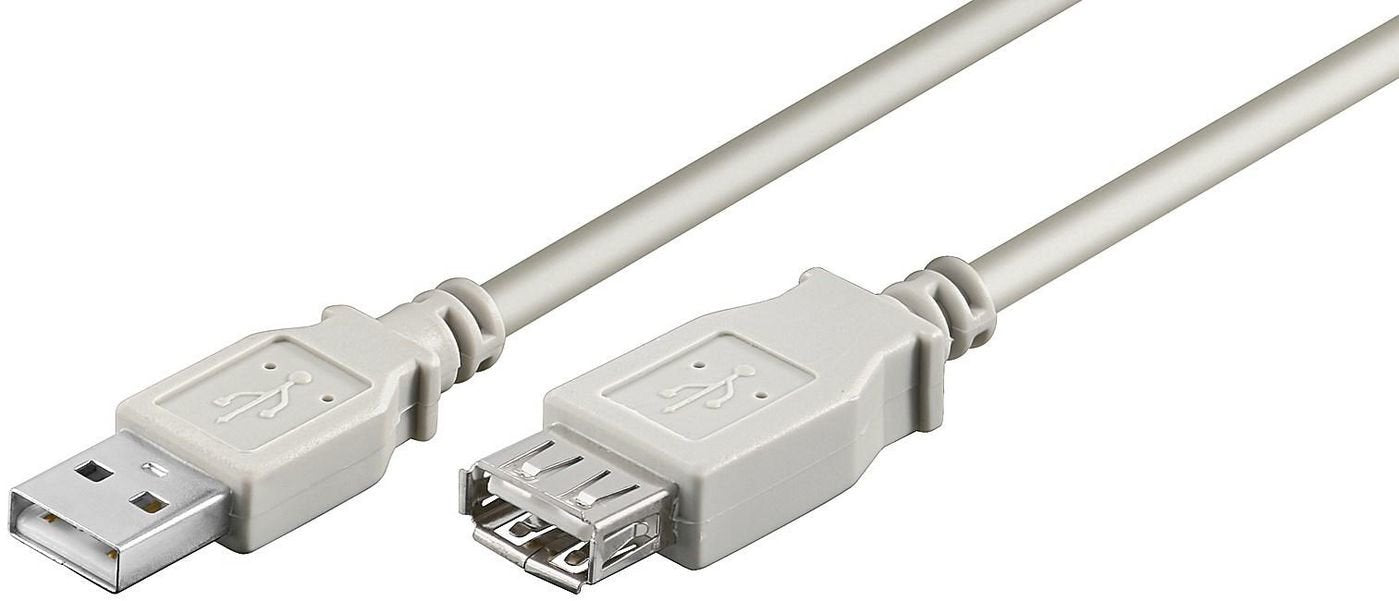 Microconnect Usb 2.0 A-A 1m M-F Cable Usb Usb A Gris