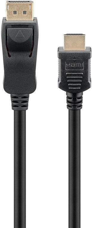 EAN 4040849648359 - Goobay 64835 adaptador de cable de vídeo 5 m DisplayPort HDMI tipo A (Estándar) Negro imagen 2