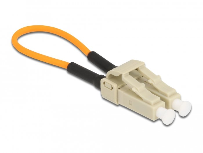 Delock Lwl Loopback Adapter Lc   Om1 Multimode Beige