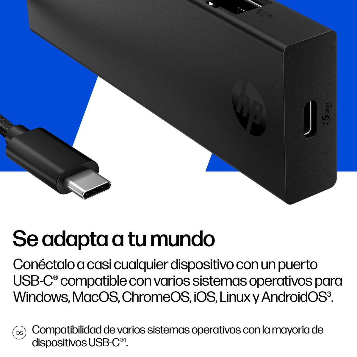 EAN 198990573175 - HP Portable USB-C Hub imagen 3