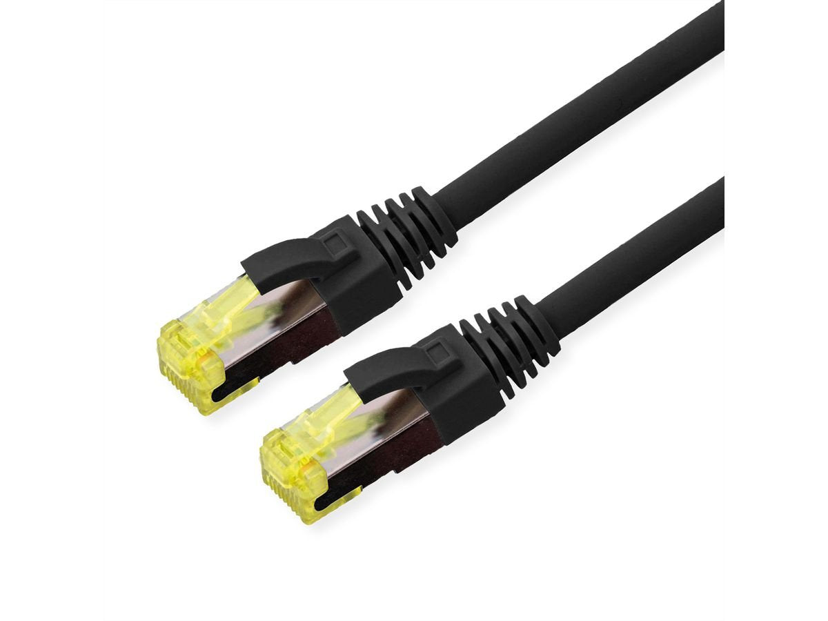 Roline Outdoor Cable De Red Cat.6a (Class Ea) S Ftp (Pimf), Litzendraht, Lsoh, Schwarz, 0,15 M