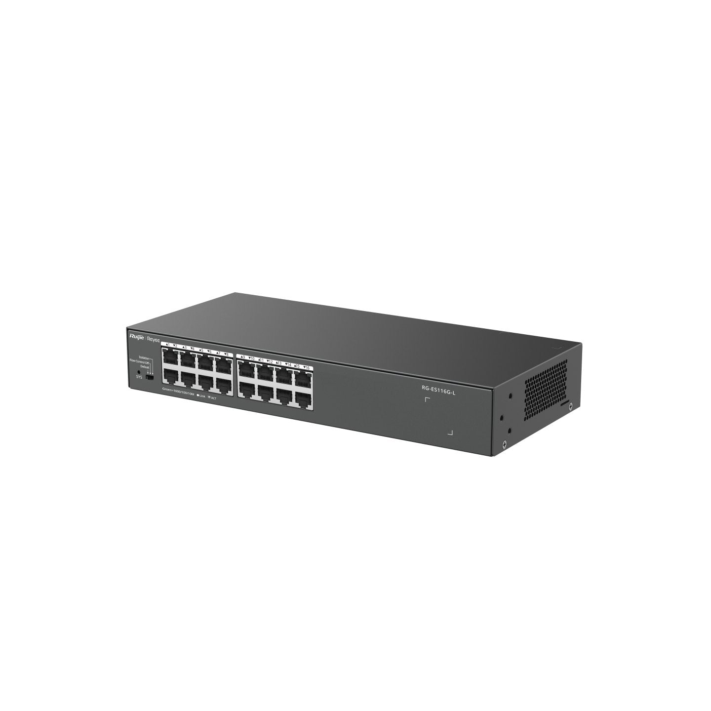Switch Ruijie Rg-Es116g-L 16 Puertos Gigabit Metal Housing