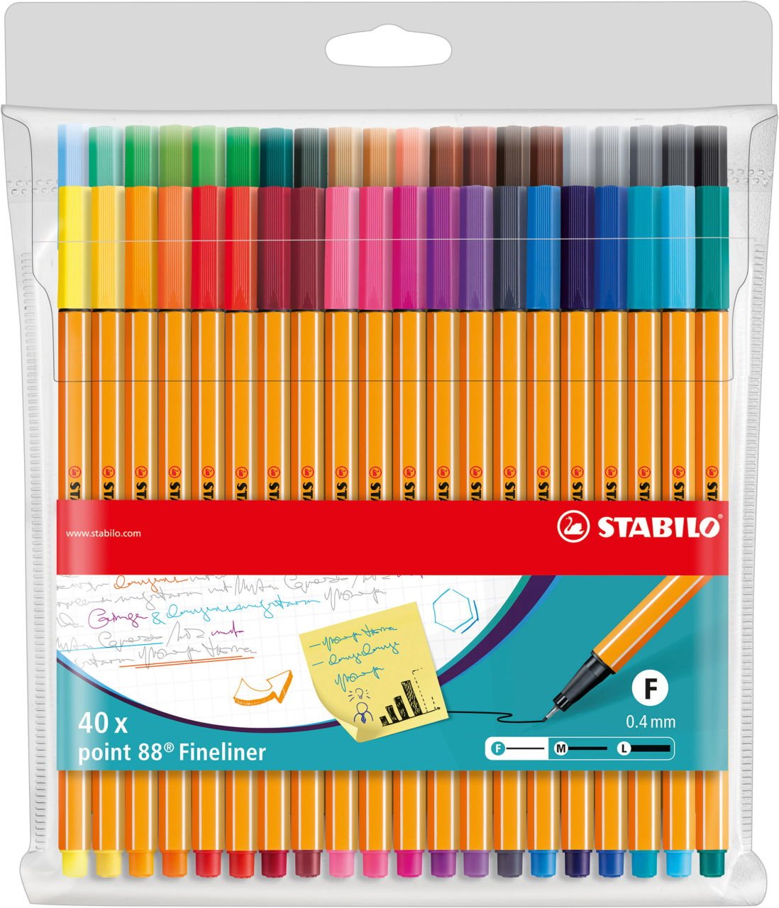 Stabilo Point 88 Fineliner 0.4 Mm Multicolor