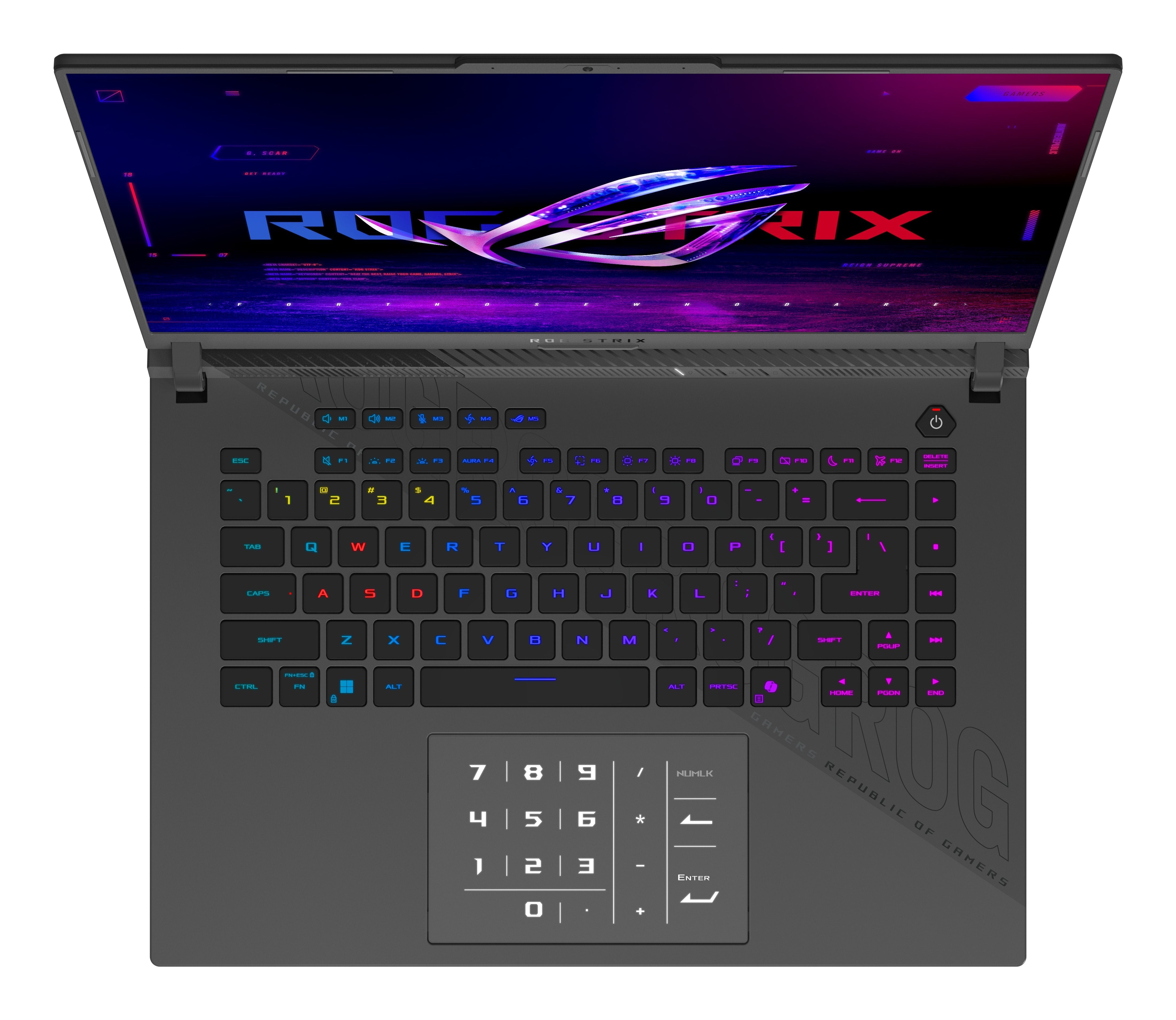 Portátil Gaming  Asus 16" Rog Strix G16 G614fr-S5151 De  Wqxga 240hz (Amd Ryzen 9 9955hx3d, 32gb Ram, 1tb Ssd, Nvidia Rtx 5070 Ti 12gb, Sin Sistema Operativo) Gris Eclipse - Teclado Qwerty Español