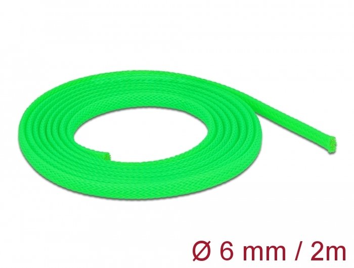 Geflechtschlauch Dehnbar 2 M X 6 Mm Grün