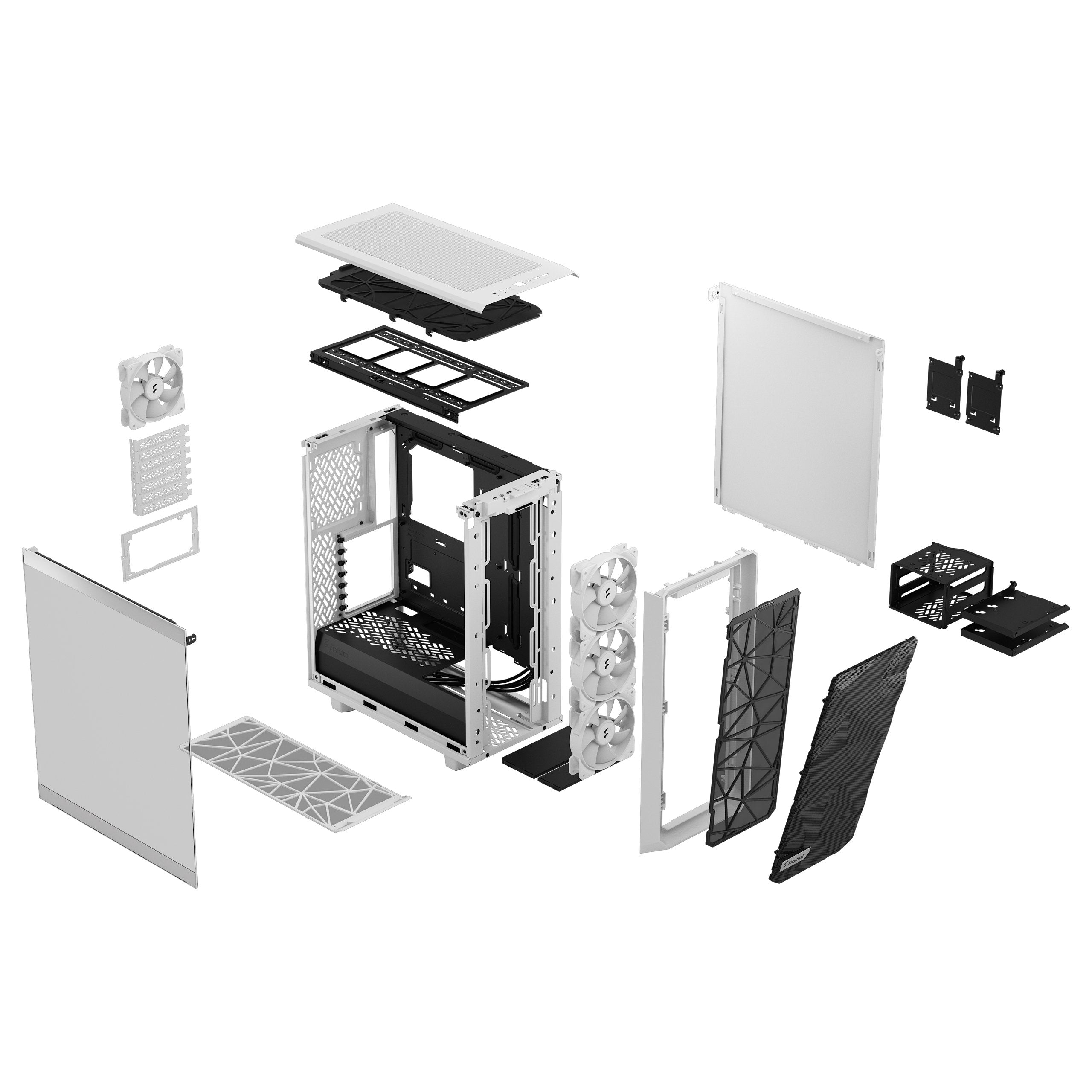 EAN 7340172703716 - Fractal Design Meshify 2 Compact RGB Blanco imagen 4