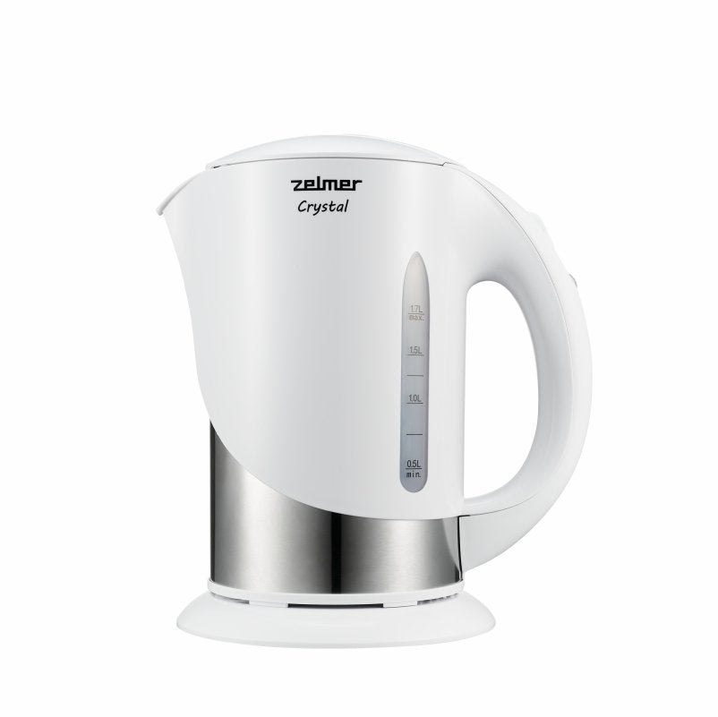 Tetera Eléctrica  Zelmer Zck7630w 1,7 L 1850 W Plata, Blanco