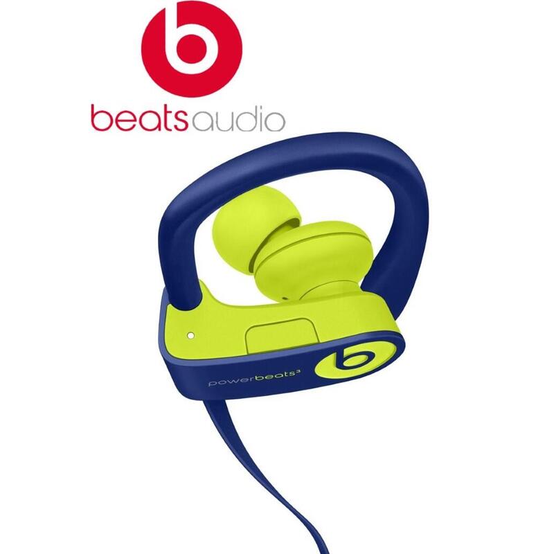 Beats Powerbeats 3 Wireless Earphones Blue Yellow