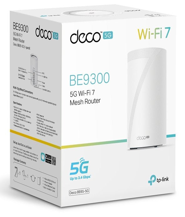 Tp-Link Deco Be65 Tribanda (2.4 Ghz / 5 Ghz / 6 Ghz) Wi-Fi 7 (802.11be) Blanco 4 Interno