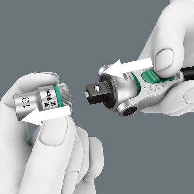 Carraca Wera 8000 A Sb  Zyklop Speed Con Arrastre De 1/4"
