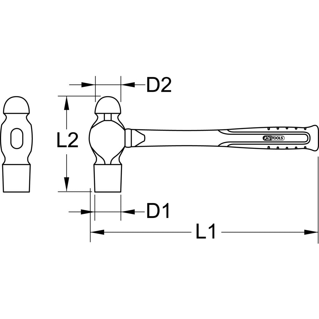 Ks Tools 963.0326 Martillo De Cerrajero