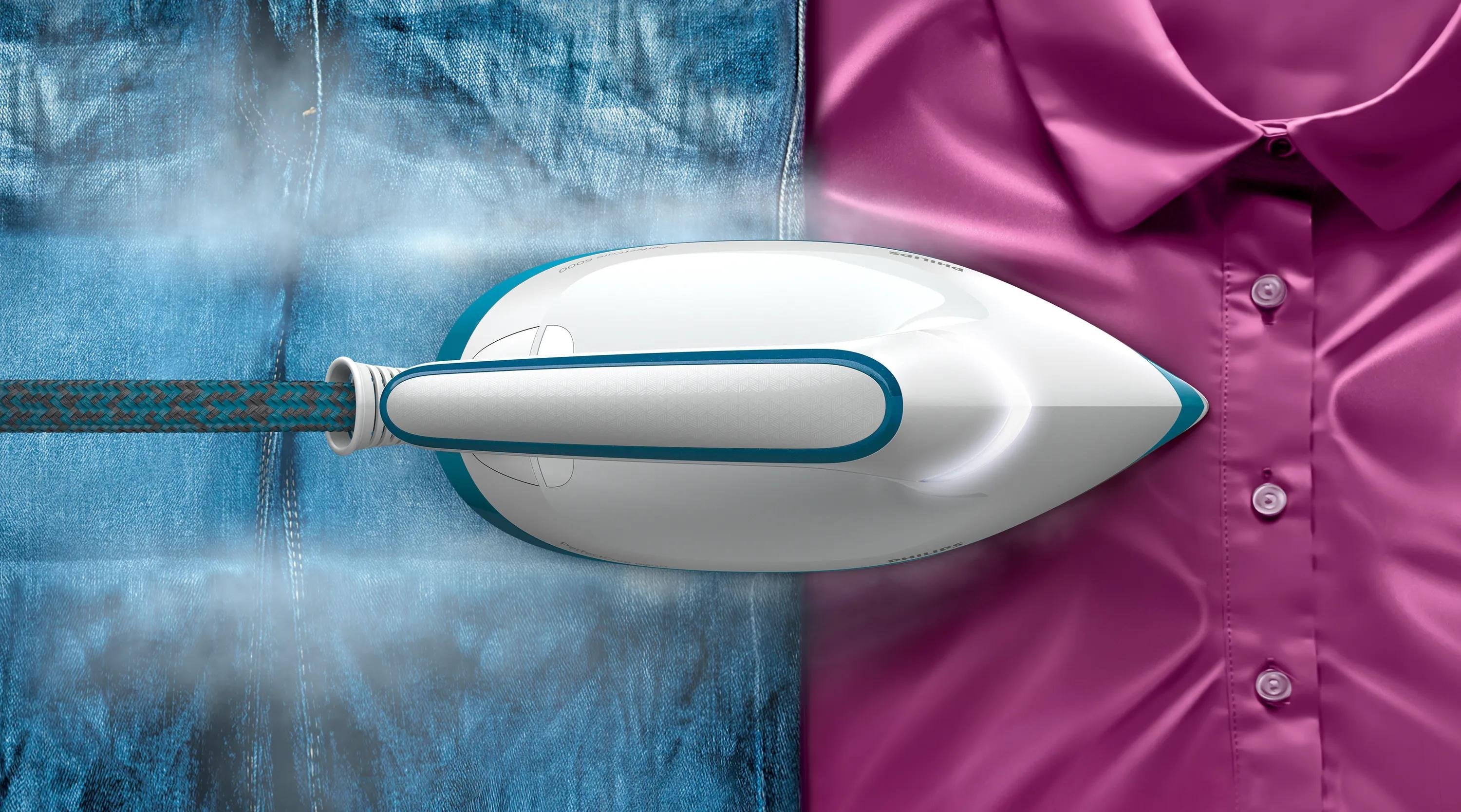 EAN 8720389015274 - Philips PSG6022/20 estación plancha al vapor 2400 W 1,8 L Suela SteamGlide Plus Azul, Blanco imagen 10