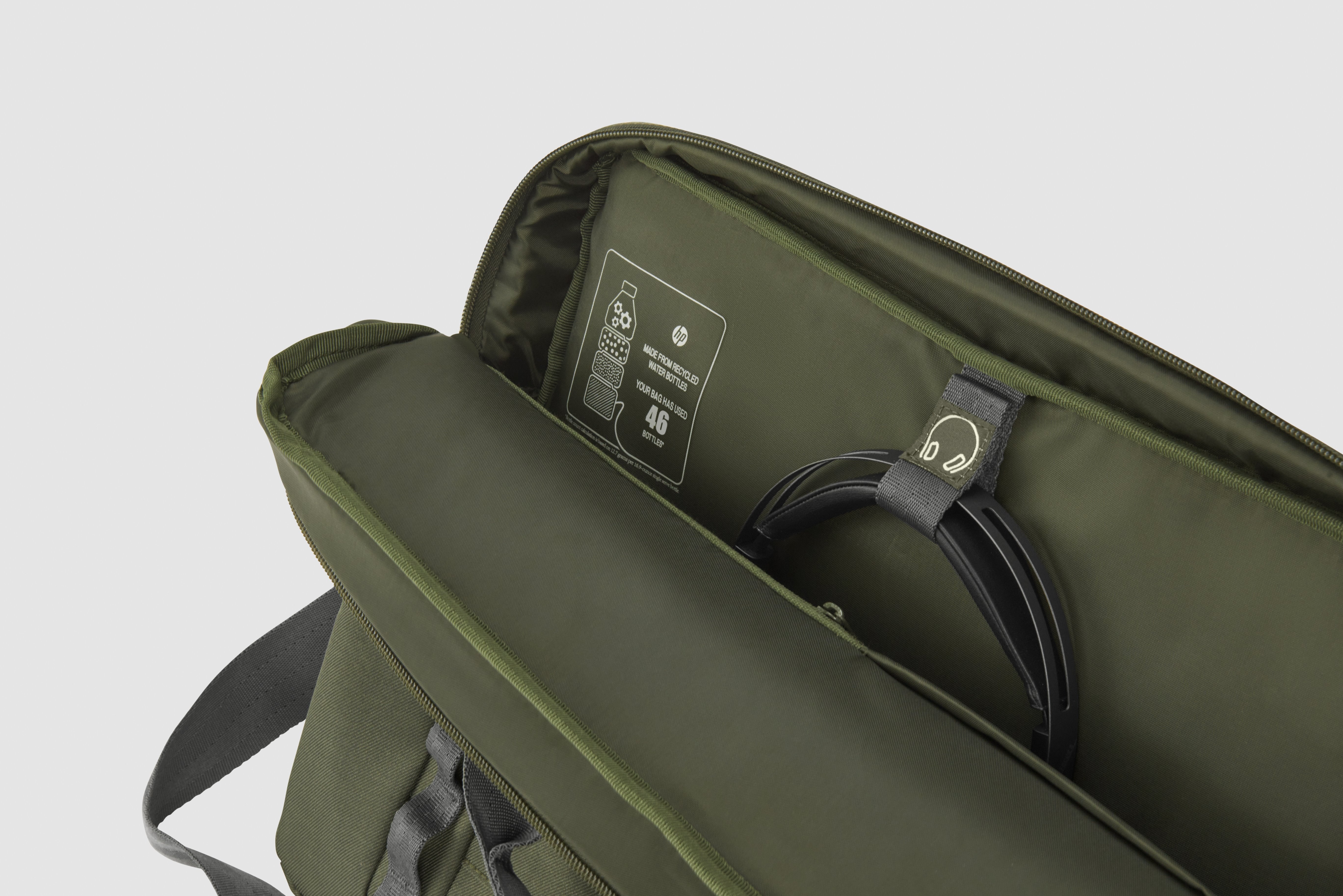 EAN 0197961660296 - HP 15.6 Modular Laptop Bag 39,6 cm (15.6") Bandolera Verde, Gris imagen 9