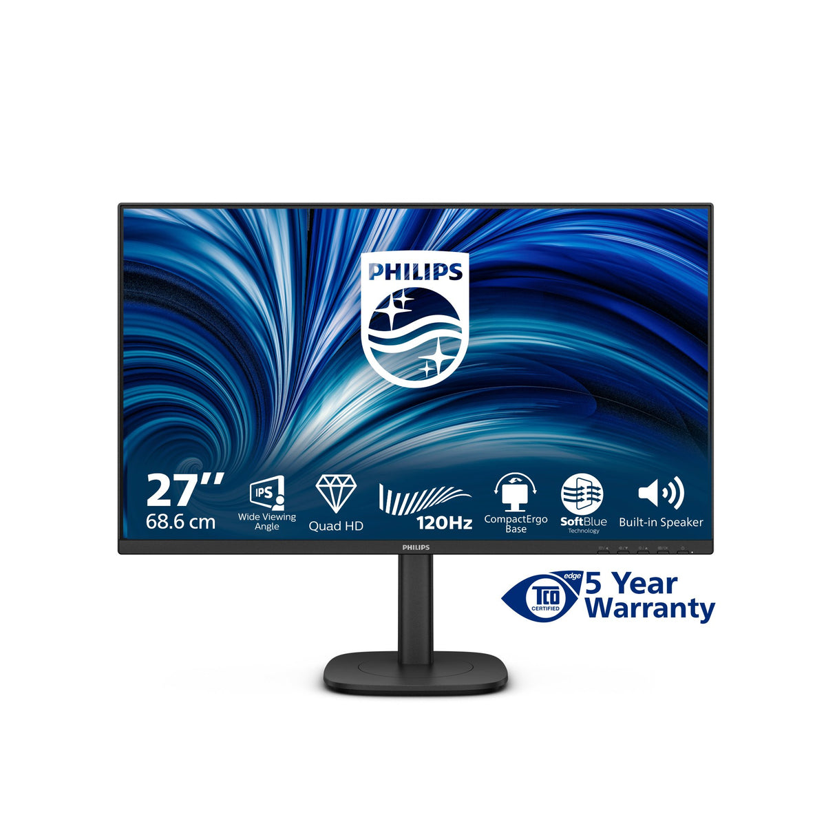 EAN 8721038002294 - Philips 27B2N3500J/00 pantalla para PC 68,6 cm (27") 2560 x 1440 Pixeles 2K LCD Negro imagen 5
