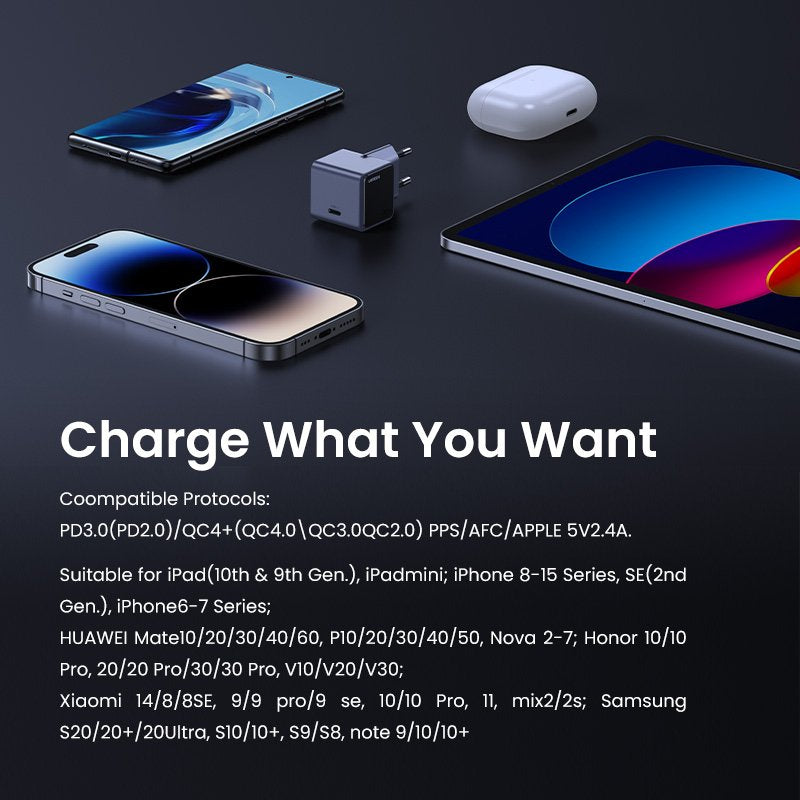 Cargador Ugreen 30w Pd  Nexode S Gan Tech