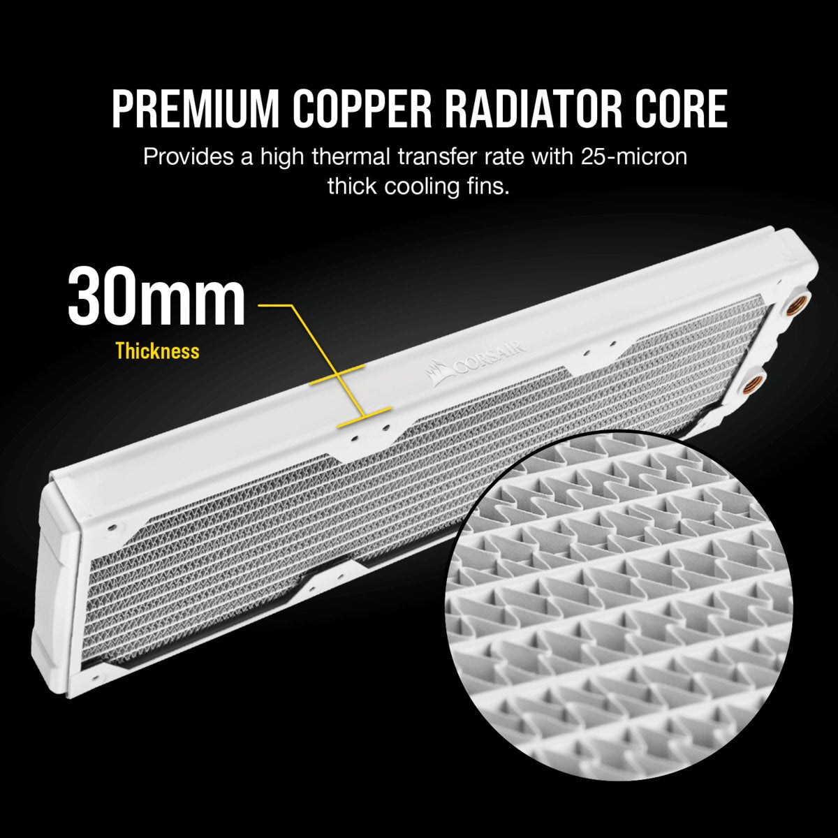 Radiador De Refrigeración Por Agua Hydro X Series Xr5 360mm  Blanco (Cx-9030008-Ww)