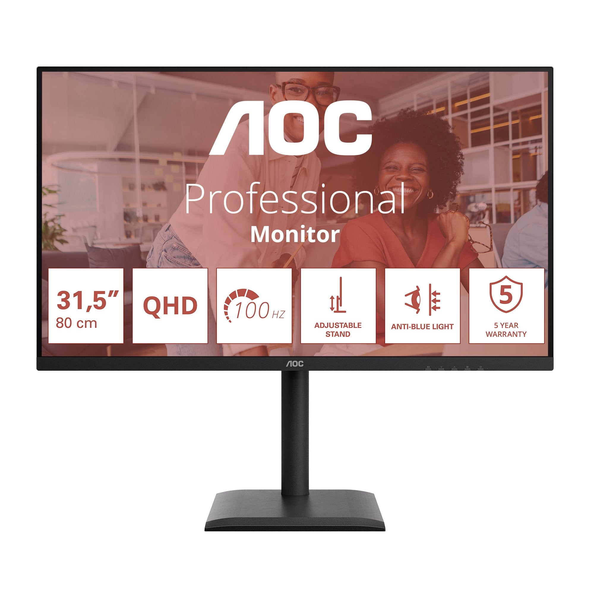Aoc 81,3cm 31,5" Q32e4u 16:09 2xhdmi+Dp+Usb Ips Negro