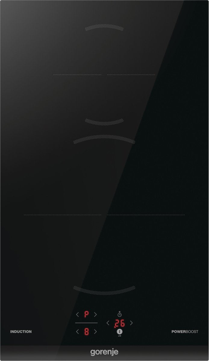 Placa De Inducción Gorenje Gi3201bc Hobs Negro Integrado 30 Cm Con  2 Zona(S)