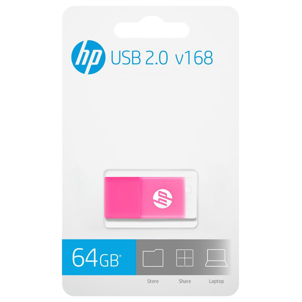 Usb 2.0 Hp 64gb X168 Rosa