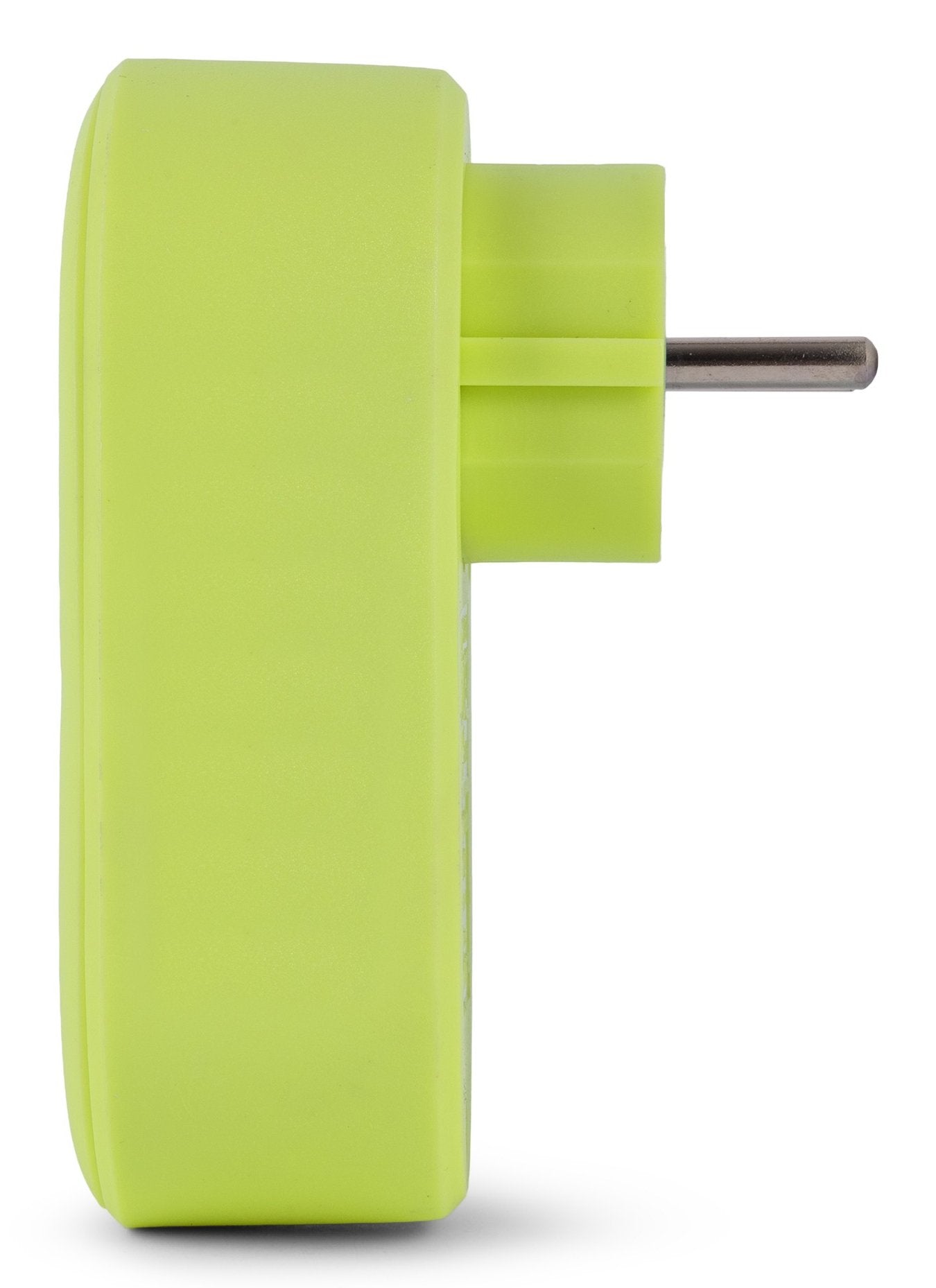 Entac Meckdosenadaptador + 2x Usb-A Lime