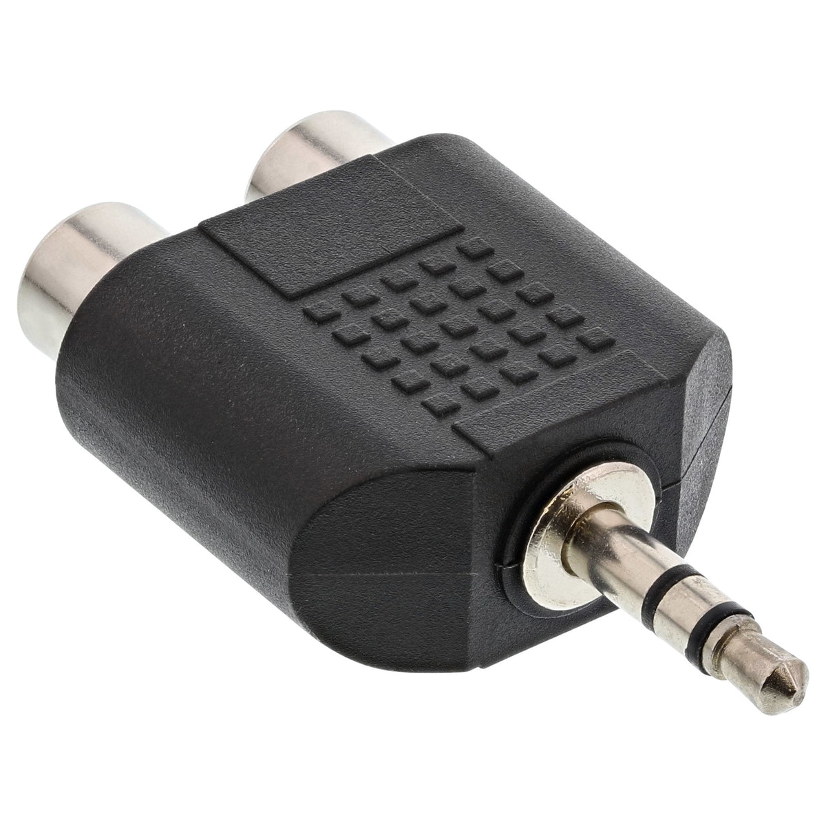 Adaptador De Audio Inline De 3,5 Mm Macho A 2x Rca Estéreo Hembra