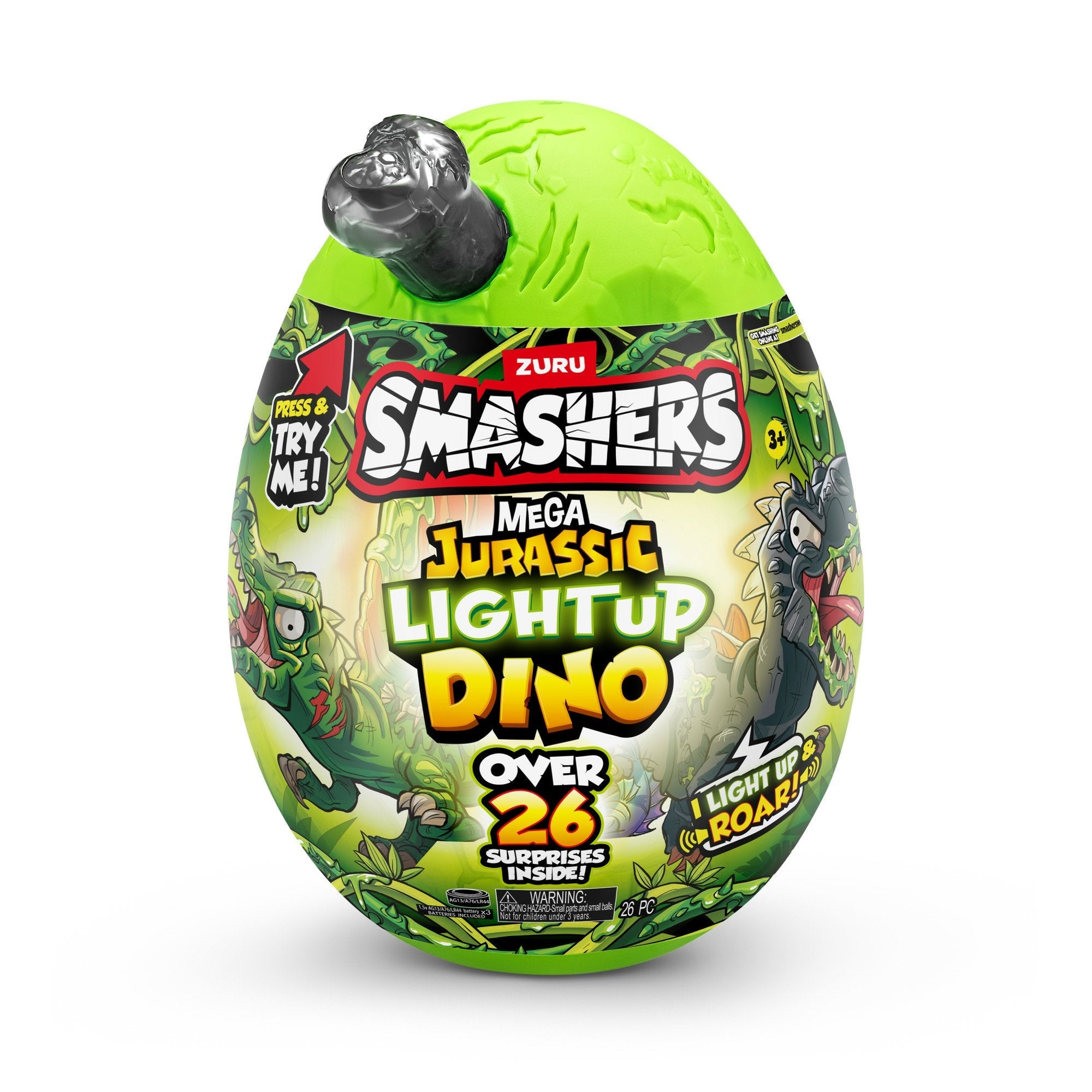 Zuru Smashers - Jurassic Light Up Dino Ei Serie 1, 74108
