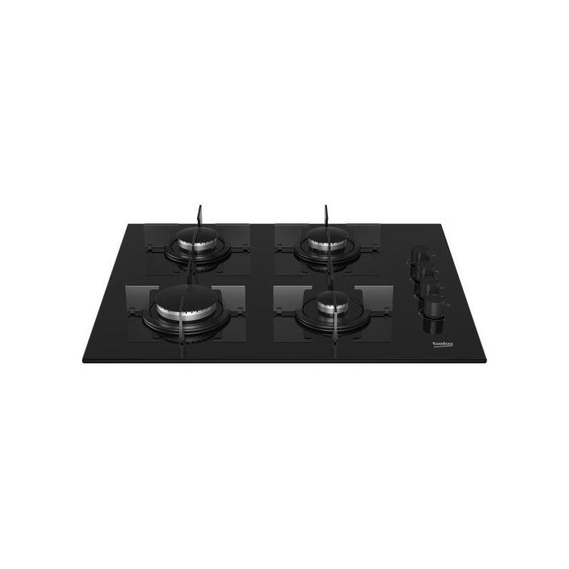 Beko Hilg 64120 S Placa De Gas 4 Fuegos 60cm Negro
