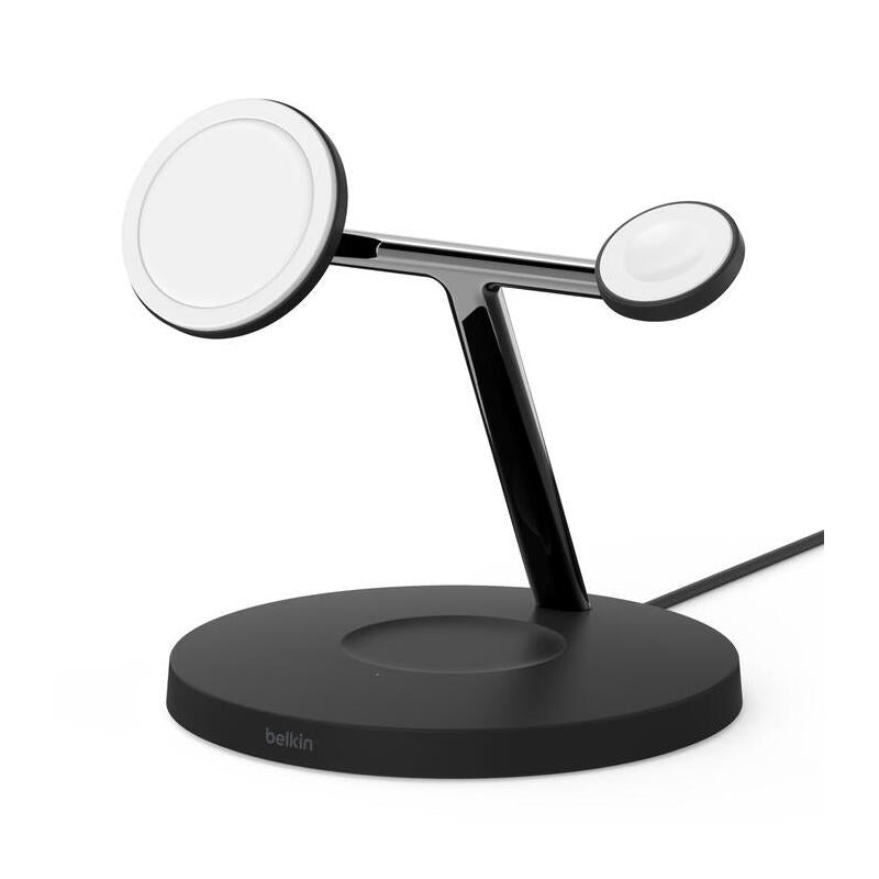 Belkin Drahtloses 3-In-1-Cargador Con Magsafe 15w, Negro