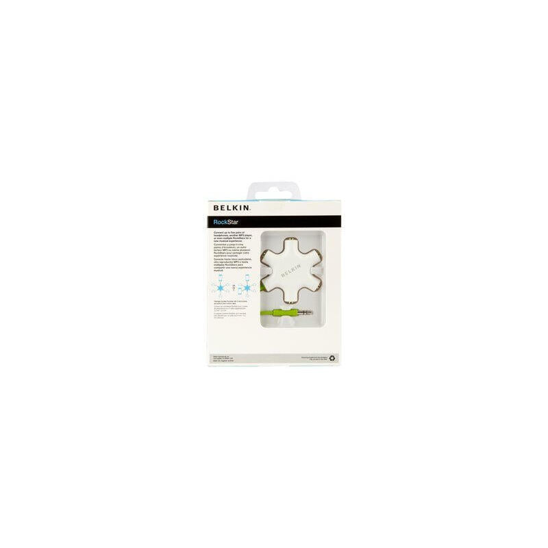 Belkin F8z274bt Divisor De Audio Verde, Blanco