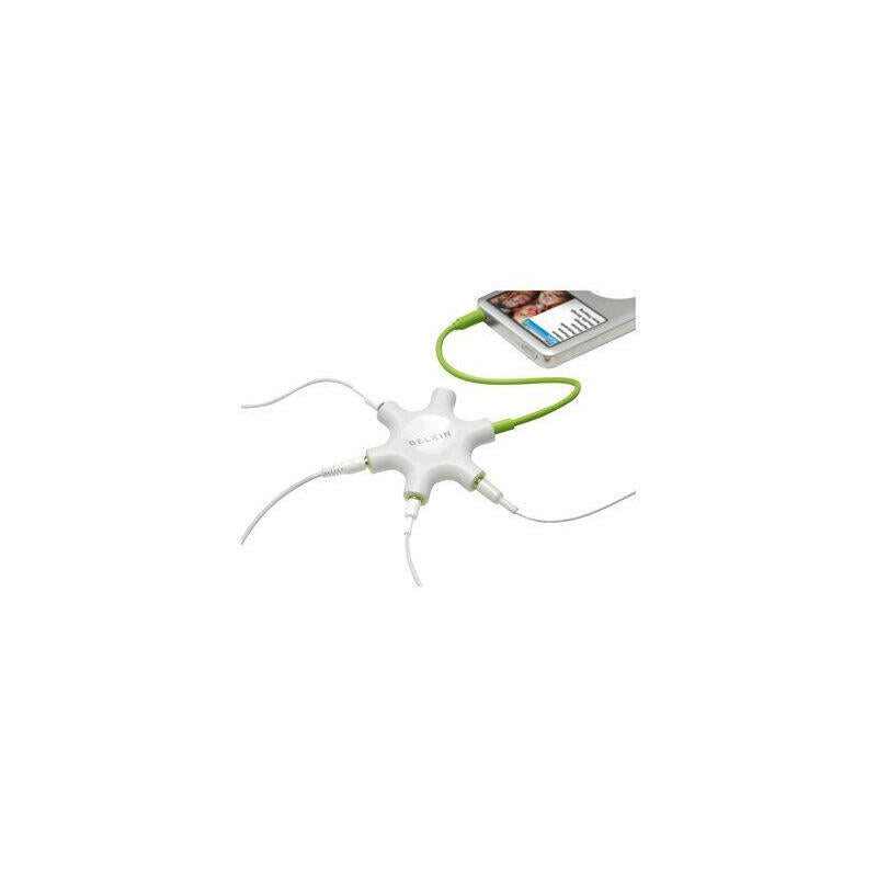 Belkin F8z274bt Divisor De Audio Verde, Blanco