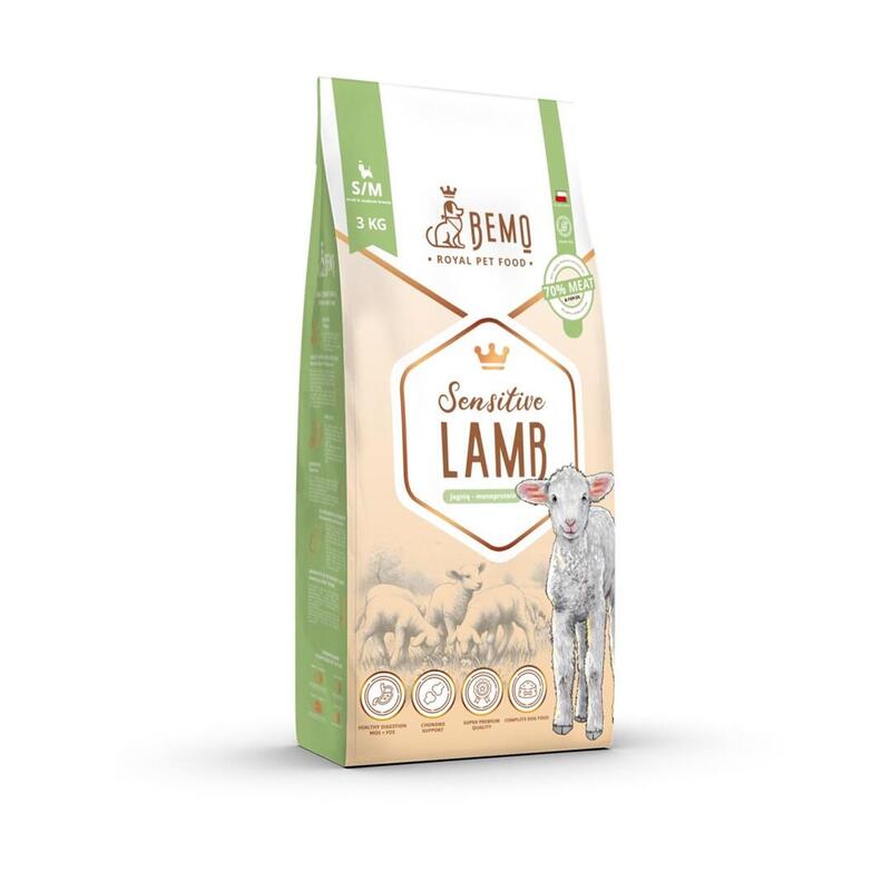 Bemo Comida Para Mascotas Sucha Sensitive Lamb - Cordero Small/Medium 3kg