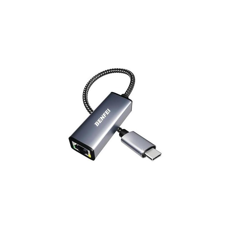 Benfei Usb Type-C To Ethernet Adapter 000269grey