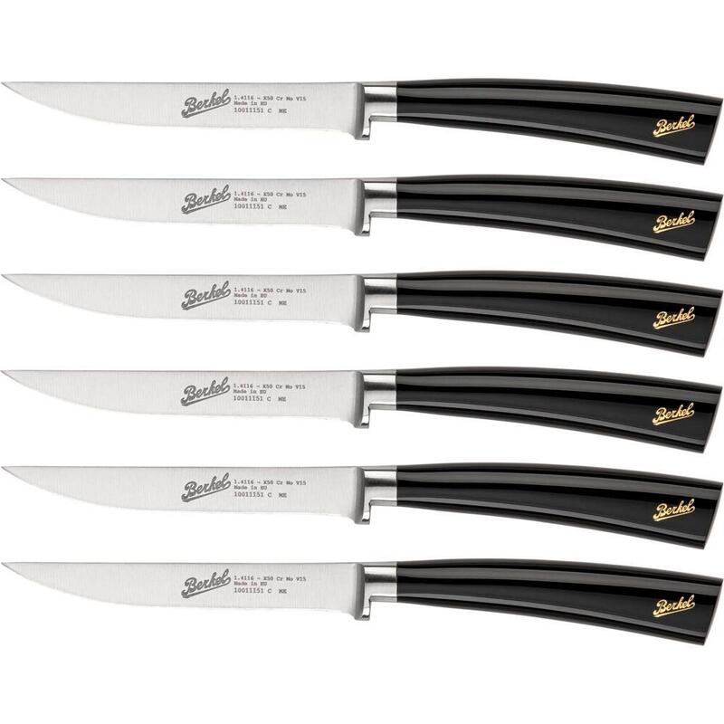 Berkel Elegance Glossy Black Steak Set 6-Pcs.