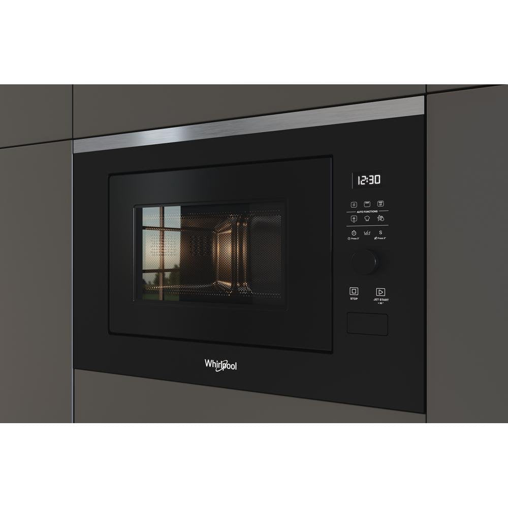Microondas Integrable Whirlpool Wmf250g Capacidad 25 L Con Grill Color Negro