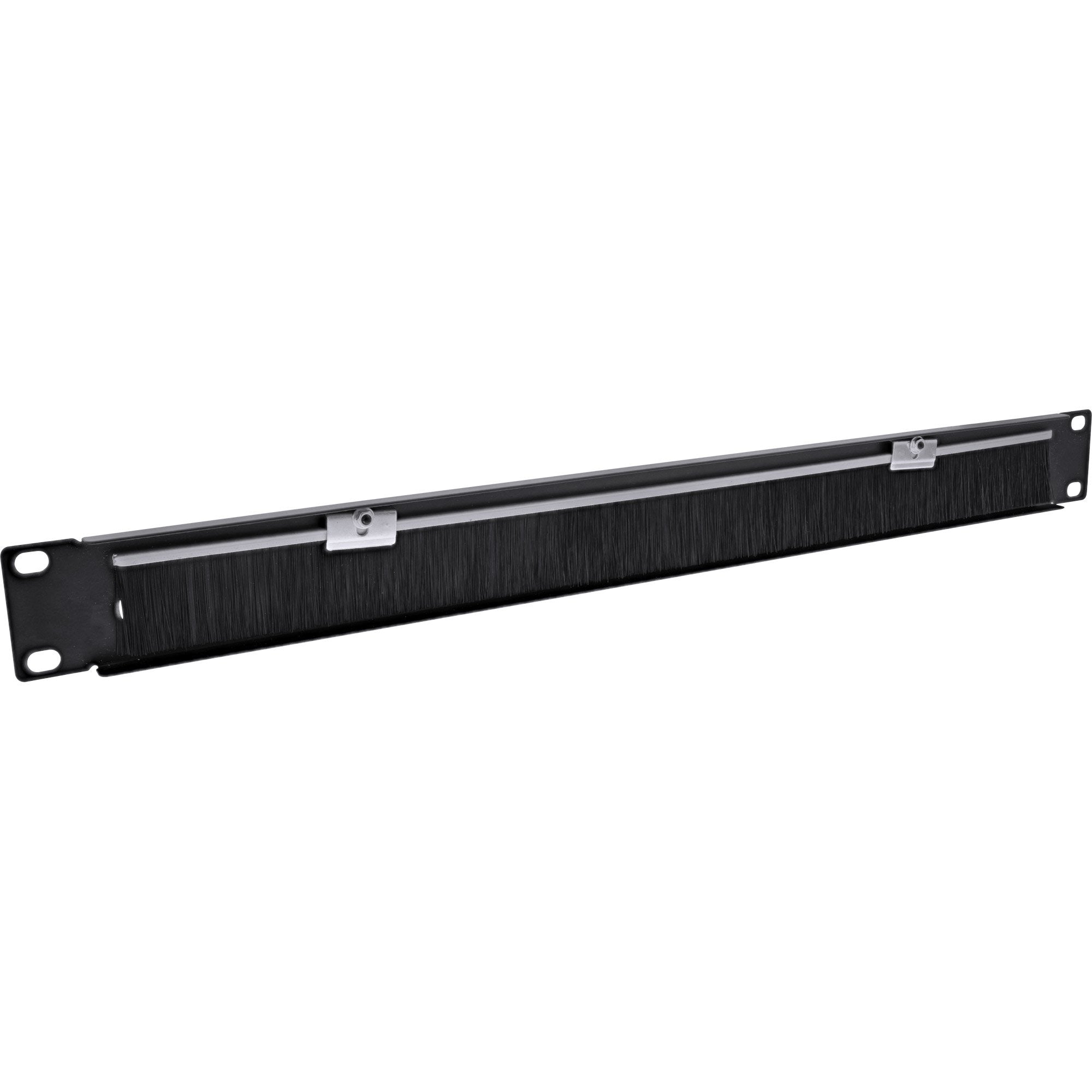 Placa Pasamuros Inline 19" Con Cepillo, 1u, Negro Ral 9005