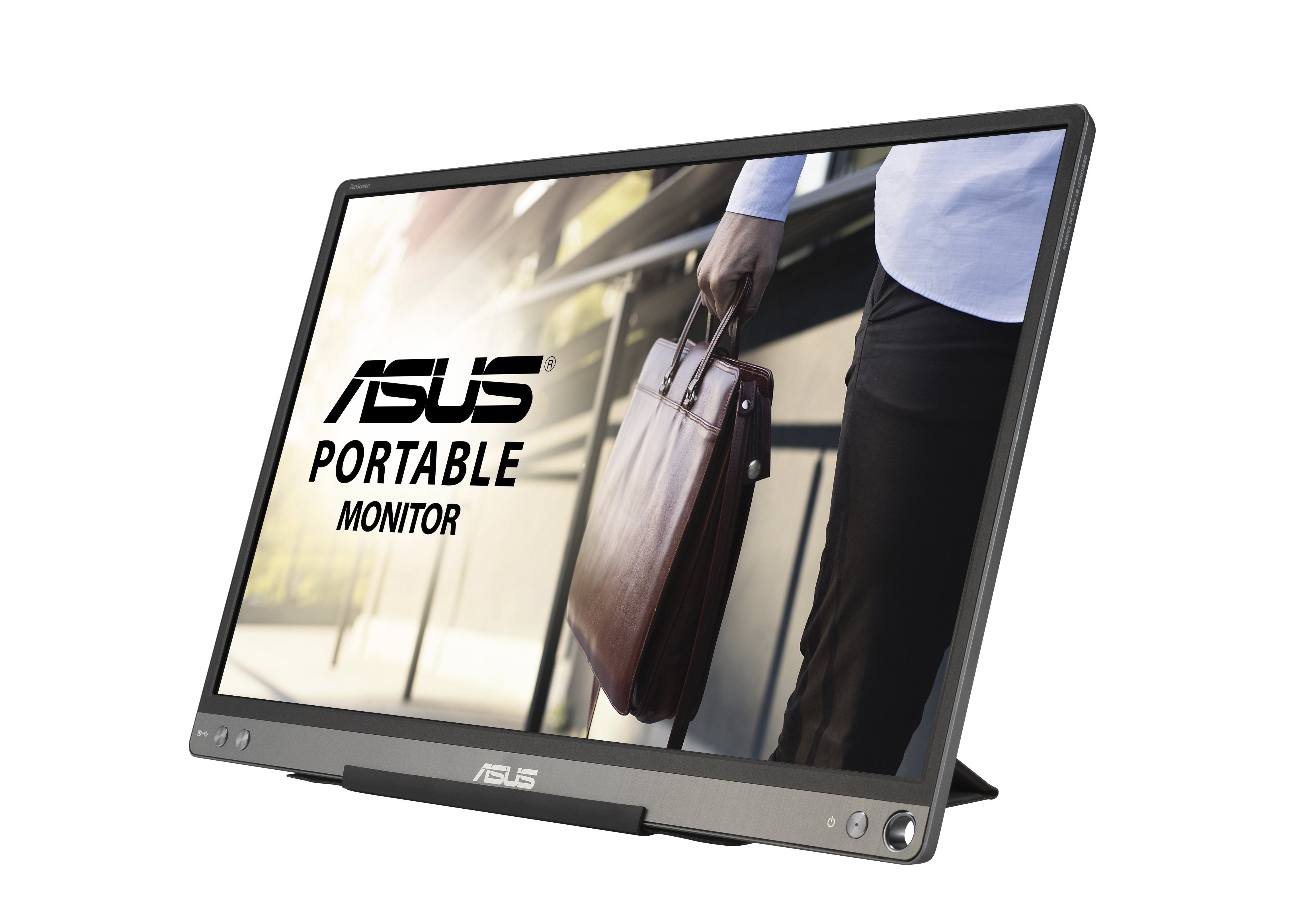 Monitor Portátil Asus Zenscreen Mb16ace 15.6' Full Hd Plata Y Negro