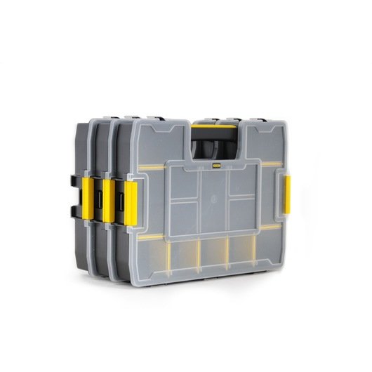 Caja De Herramientas Stanley 1-97-483 Pieza Pequeña Y  Caja Para Piezas Pequeñas Nylon Negro, Transparente, Amarillo Negro/Amarillo, Caja Para Piezas Pequeñas, Nylon, Negro, Transparente, Amarillo, 67 Mm, 375 Mm, 292 Mm
