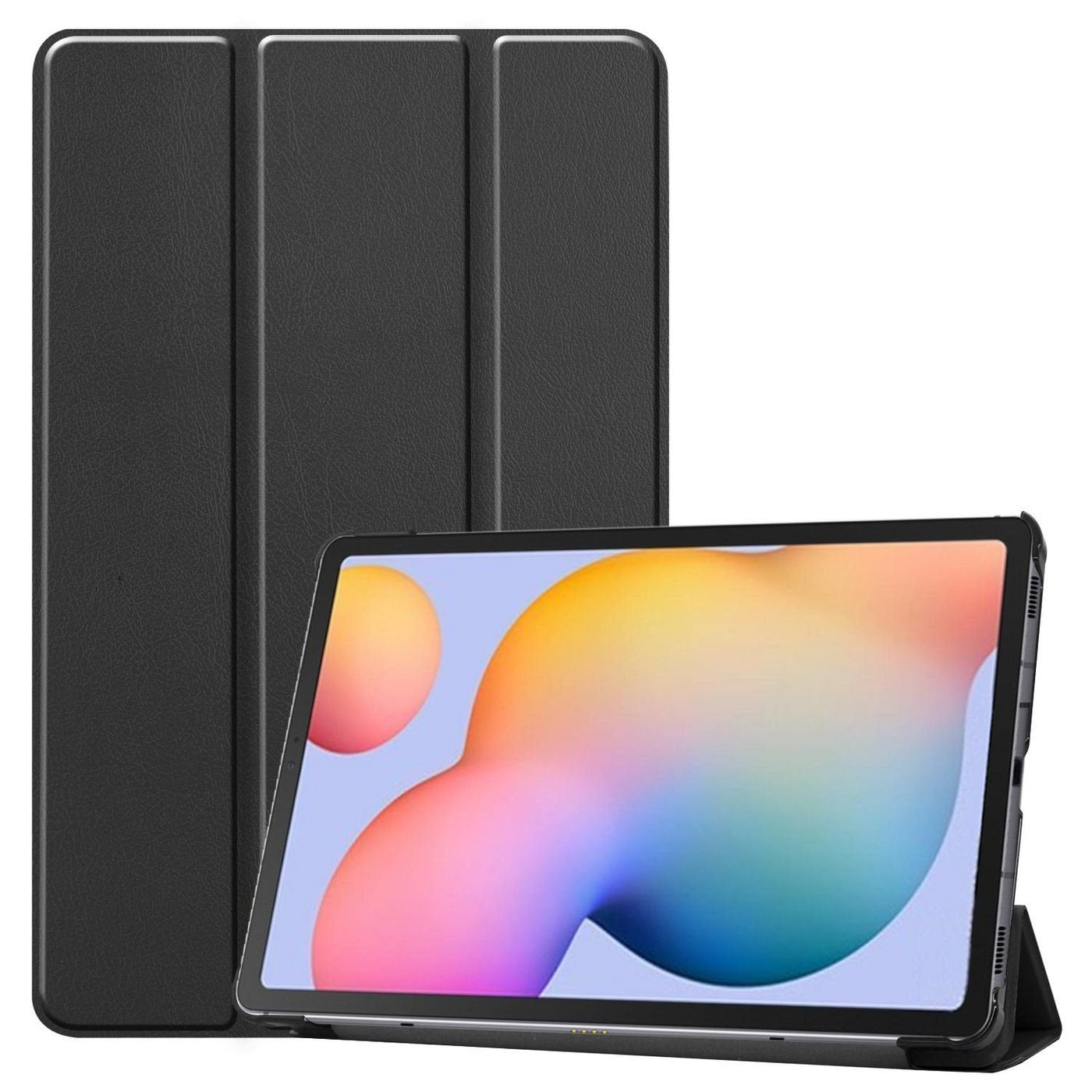 Galaxy Tab A11 Houston Folio  Case. Black Pu Leather Front