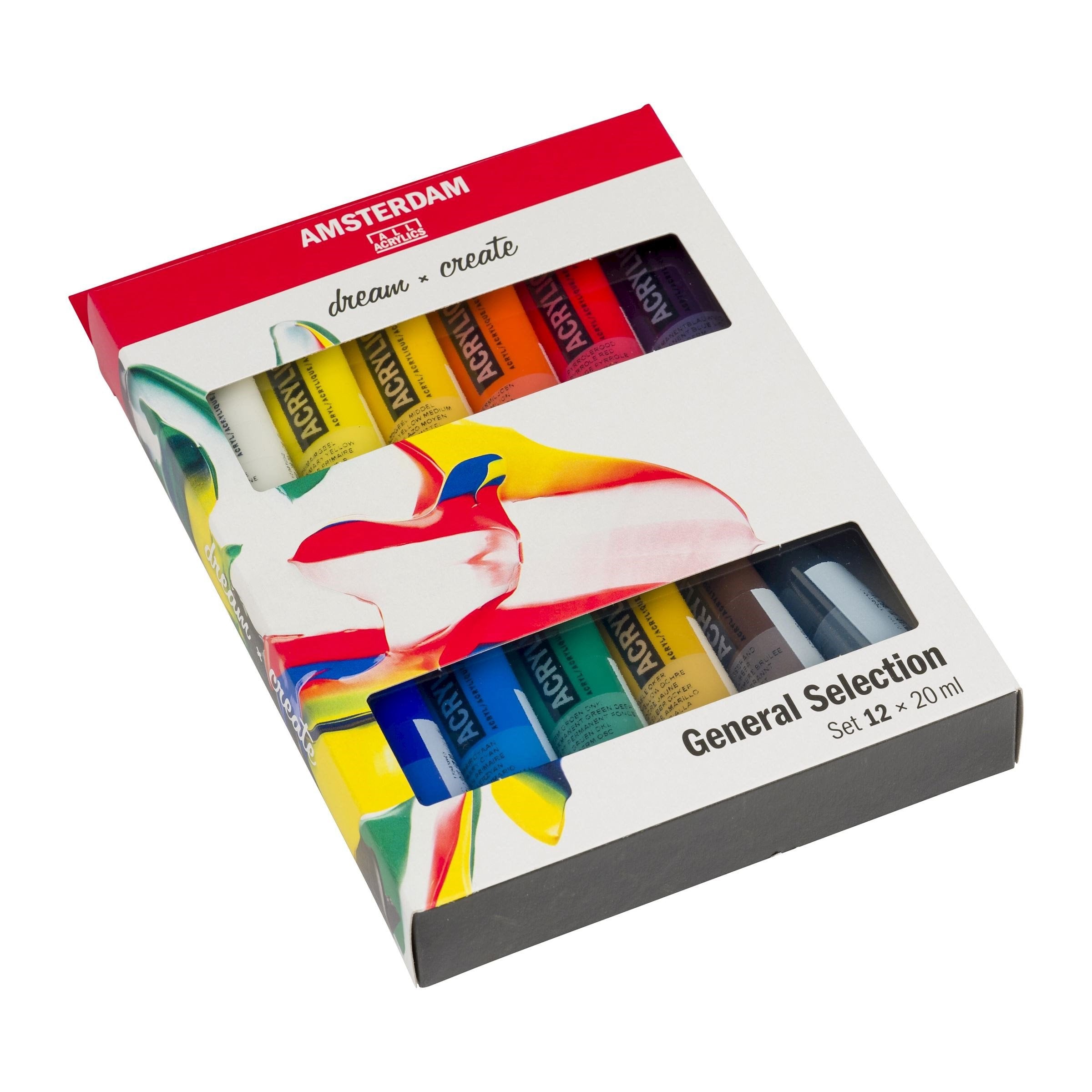 Talens Amsterdam Standard Series Set Acrílicos Selección General Tubo 20ml Estuche 12 Ud