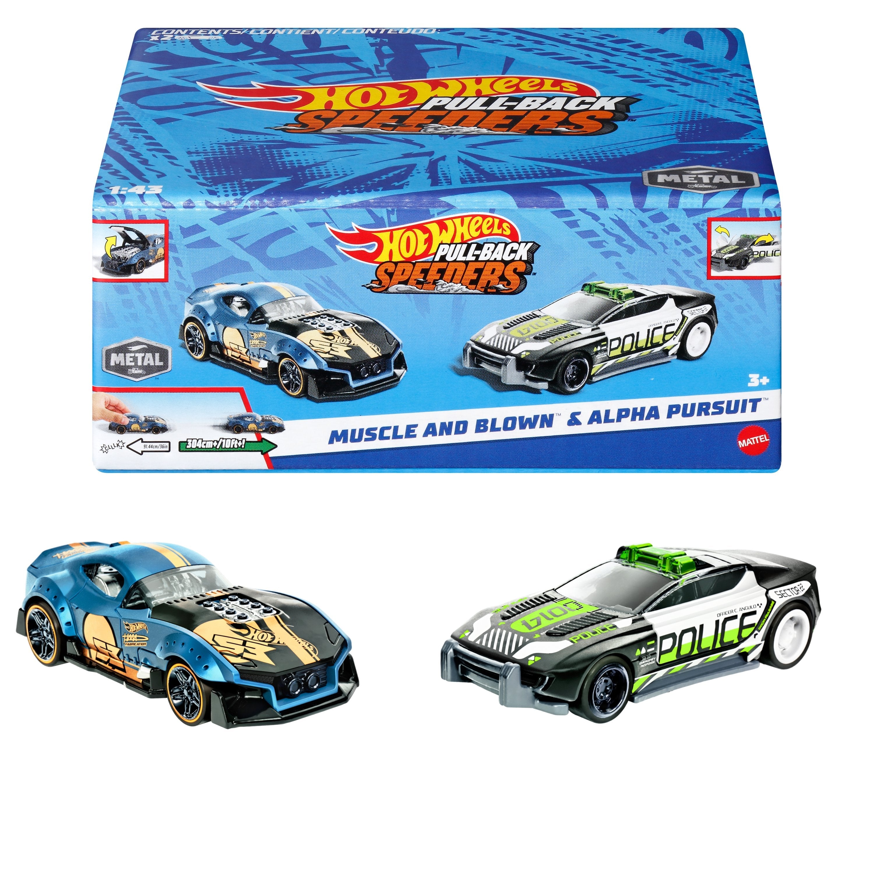 EAN 0194735166763 - Hot Wheels Pull-Back Speeders HPR91 vehículo de juguete imagen 1