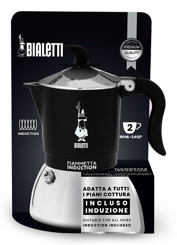 EAN 8006363036900 - Bialetti Fiammetta Induction Cafetera italiana 0,1 L Negro, Acero inoxidable imagen 4