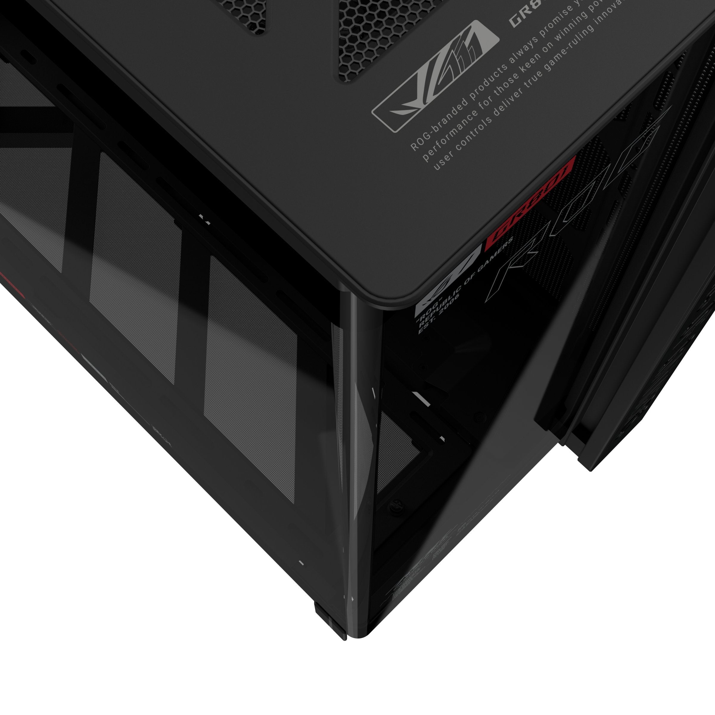 Asus Rog Cronox Gr801 Curve Tg Argb Black Midi Tower Negro